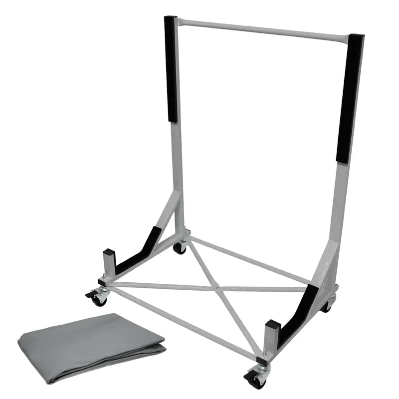 ECD Germany Hardtop Dakdrager - Staal - Zilver - 76,5 x 52 x 93,5 cm - met Afdekking Authentiek