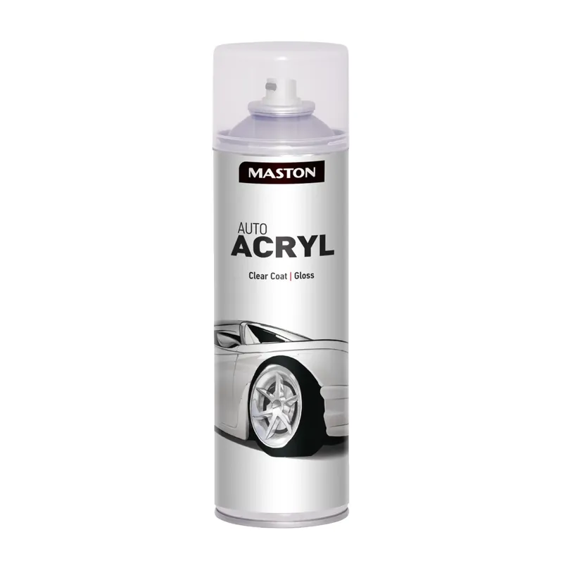 Maston Auto Acryl Spray - Hoogglans - Blanke Lak - Autolak - 500 Ml - Spuitbus Verf Fabrieksprijs