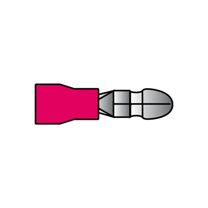 Modern Carpoint rondstekker 547 rood Ø4mm - 10 stuks