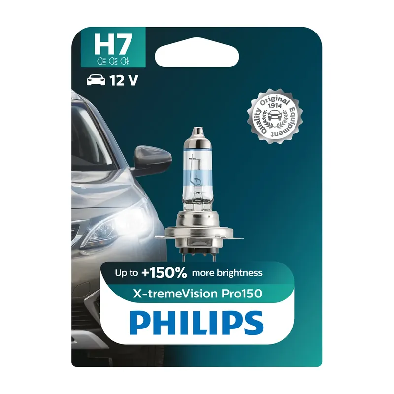 Modern Philips lamp 12972XVPB1 X-treme Vision Pro150 H7