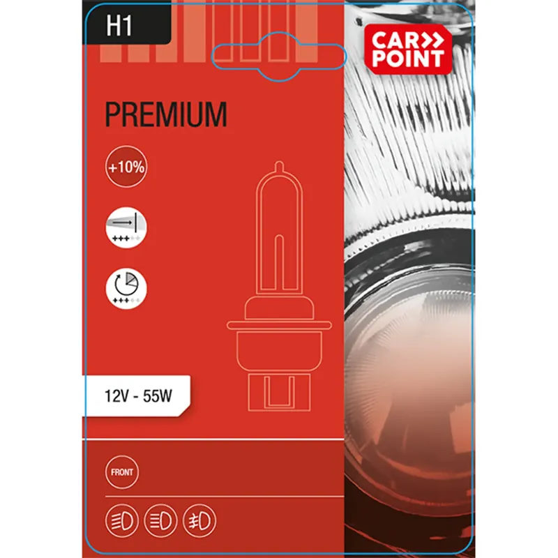 Bestseller Carpoint halogeen autolamp Premium H1 55W