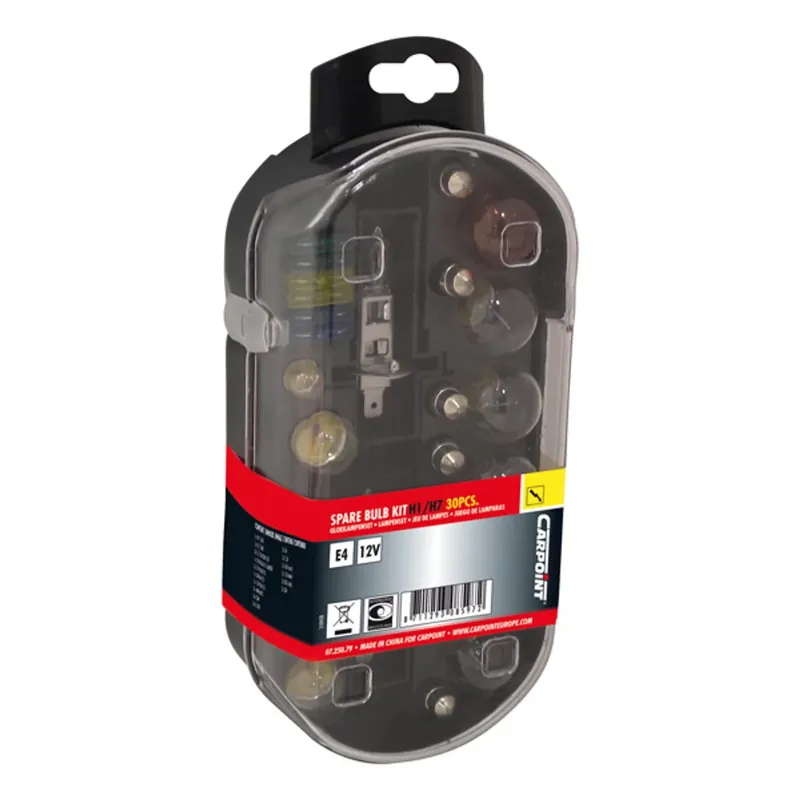 Carpoint reservelampenset 30-delig H1/H7 Express Levering