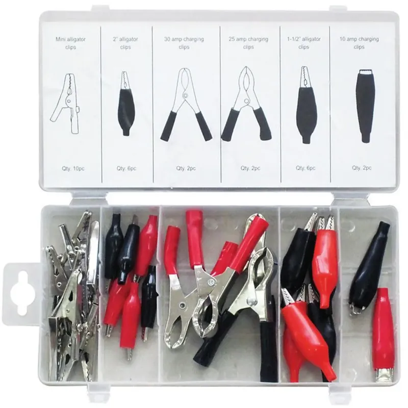 Finale Uitverkoop Weber Tools Assortiment Electro Klemmen Krokodil- En Laadklemmen (28 St) (fd-1020)