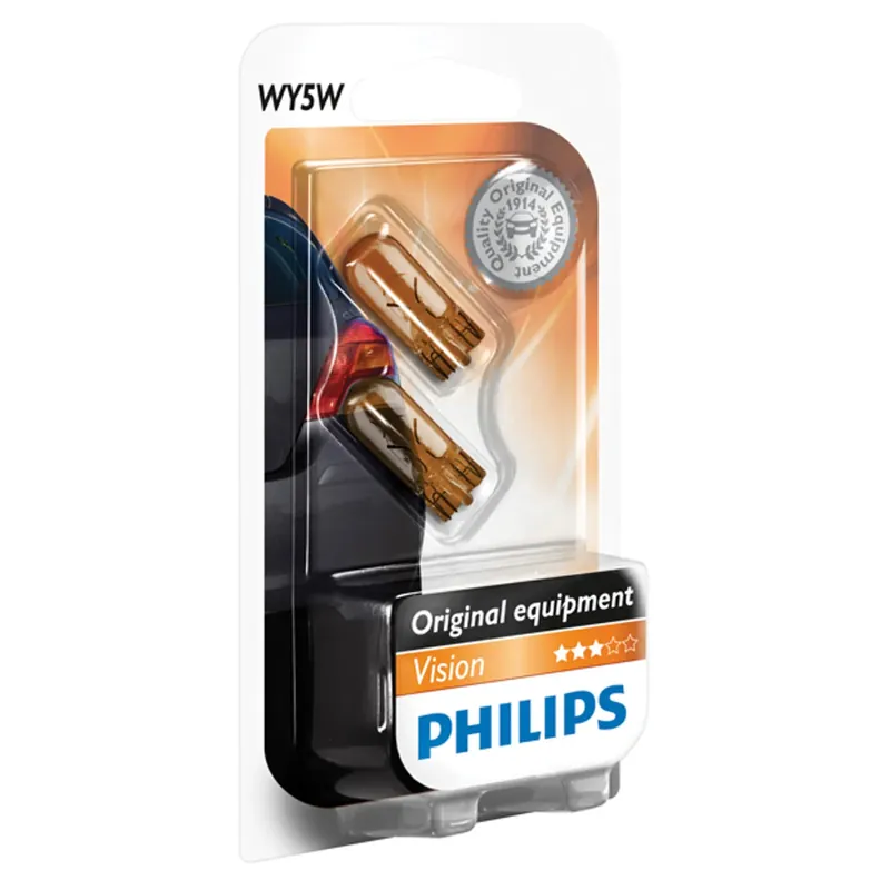 Weekendaanbieding Philips knipperlichtset Vision 12396NAB2 WY5W - 2 stuks
