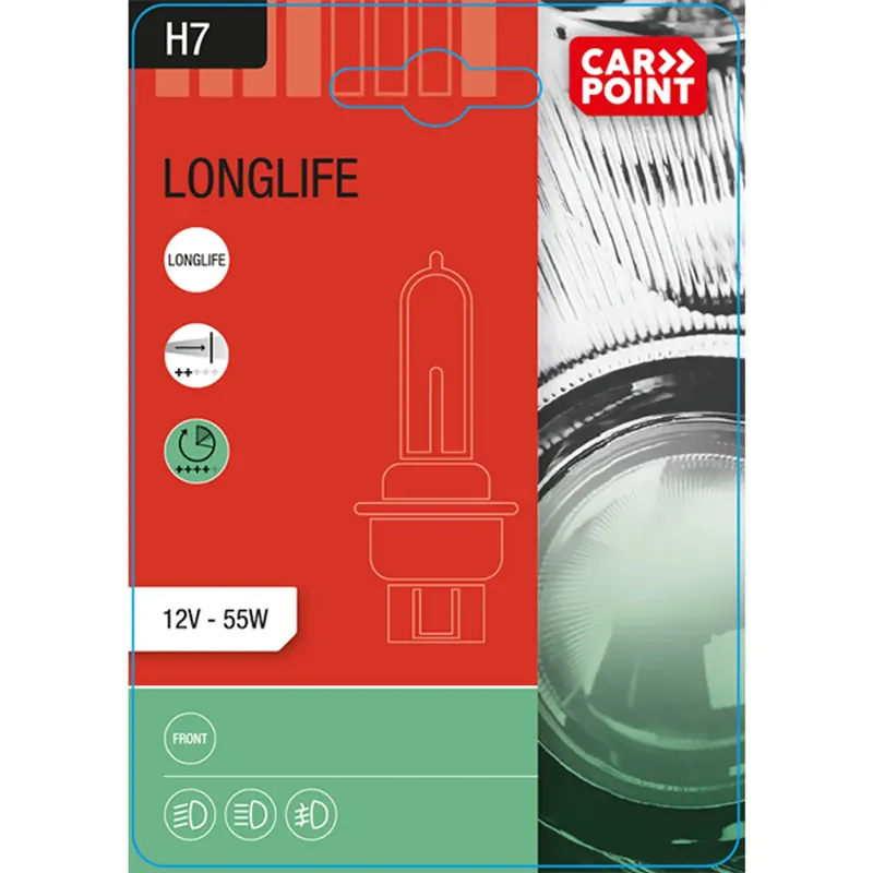 Carpoint halogeen autolamp LongLife H7 55W Alleen Vandaag