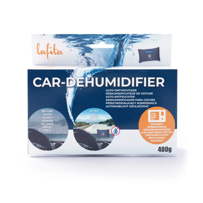 Exclusieve Aanbieding Lafita Auto Vochtvanger - 1 stuk - 400 gram - herbruikbare vochtvreter