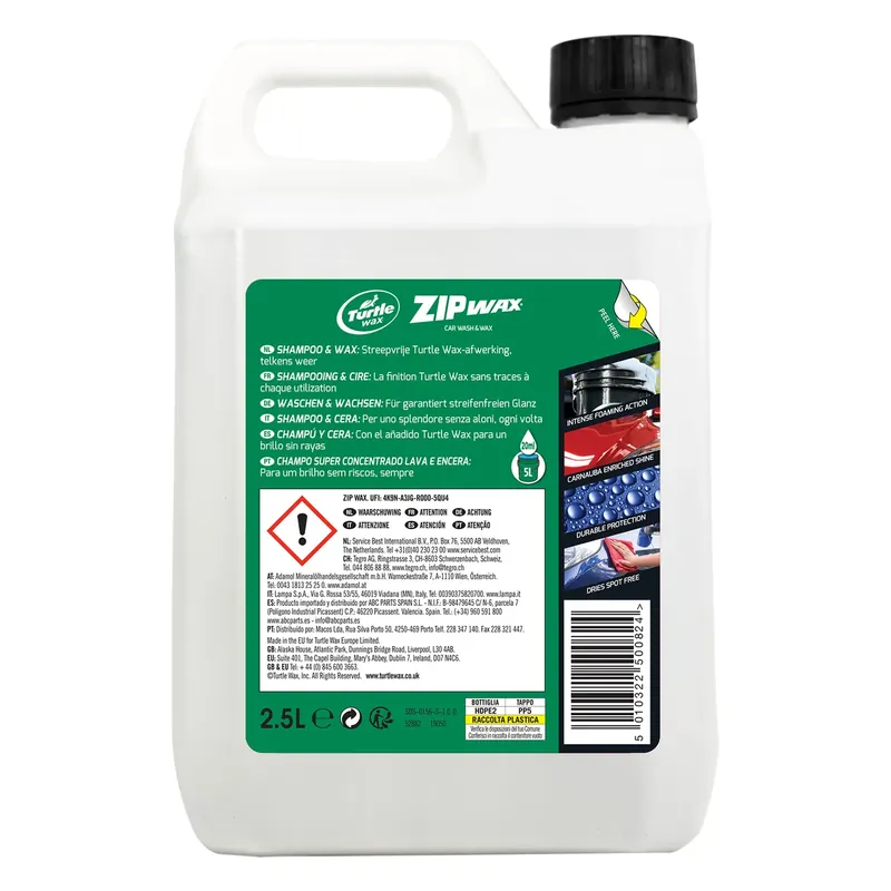 Nu Kopen Turtle Wax 52882 Zip Wax Shampoo 2,5 Liter