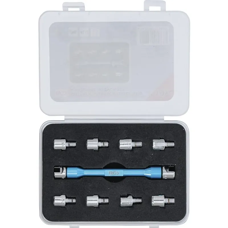 Bgs Spaaksleutel Verwisselbare Koppen Voor Motorfietsen 10 Delig Authentiek