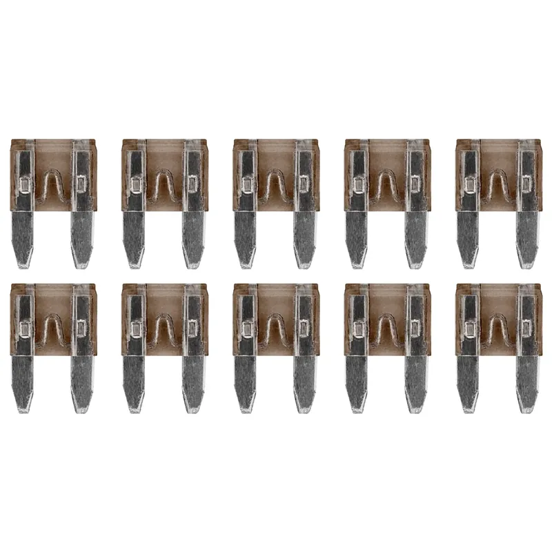 Proride Steekzekeringen Mini 7.5a - Bruin - Geschikt Voor Auto, Boot En Camper - 10 Stuks Nieuwe Collectie