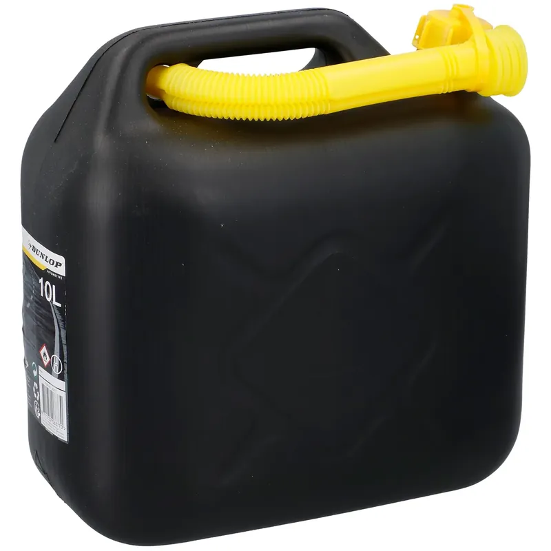 Nieuwe Collectie Dunlop Jerrycan 10l Benzine/water Zwart/geel