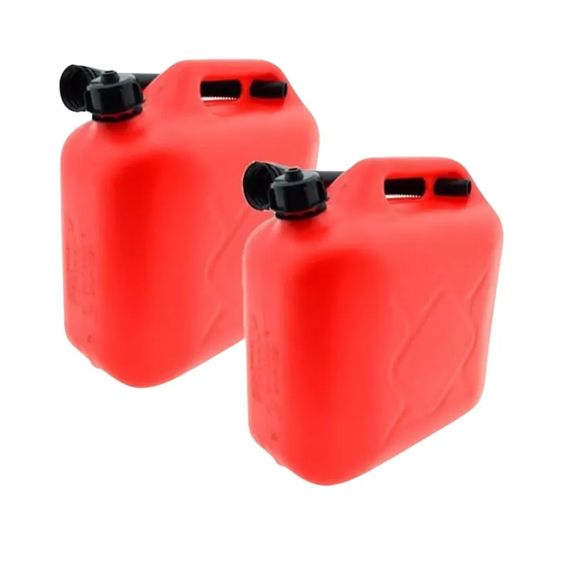 Favoriet Synx Tools 2x Jerrycan 10L Rood voor brandstof - inclusief schenktuit