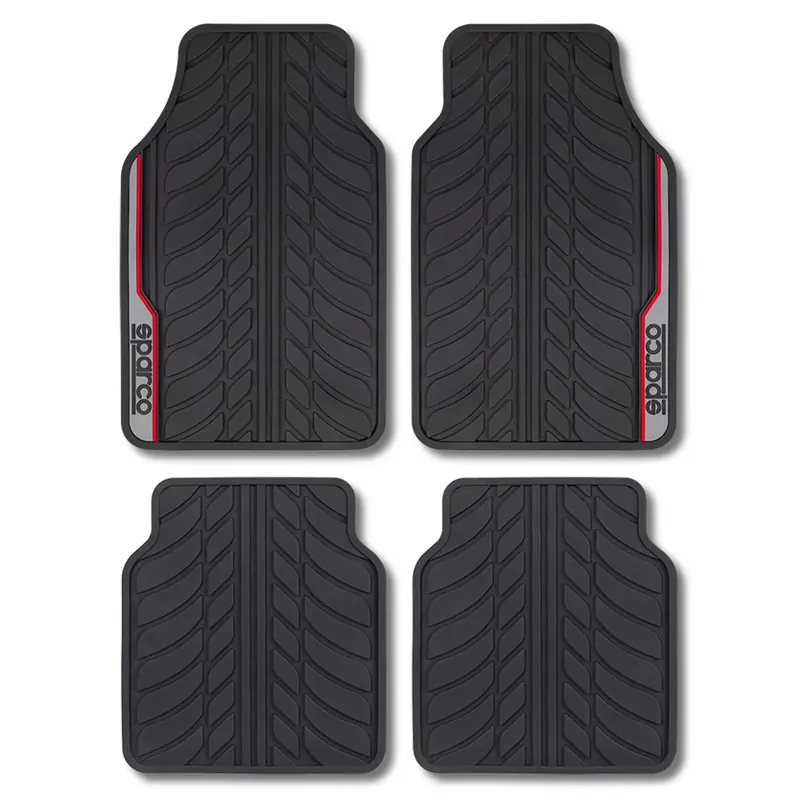 Snelle Levering Sparco Automatten Set - Rubber - Rood