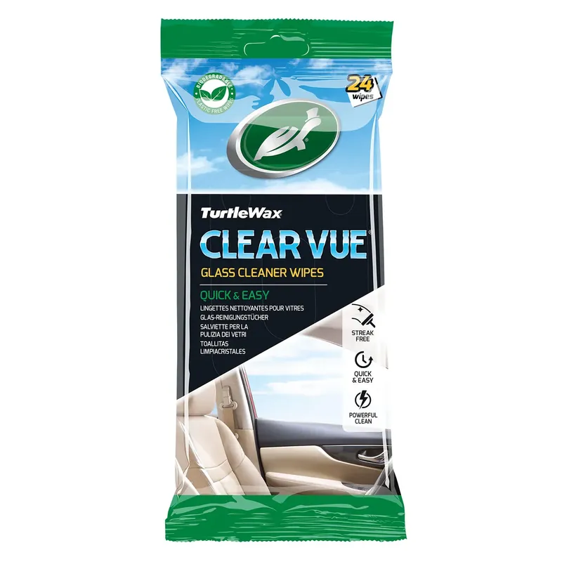 Turtle Wax 54098 Clear Vue Glasreinigingsdoekjes 24 stuks Lage Prijs