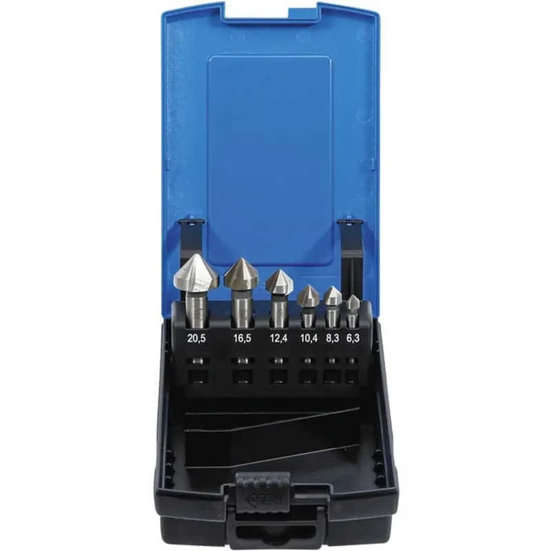 Bgs Verzinkboorset - Hss - Din 335 Vorm C - 6 Delig Hoge Kwaliteit