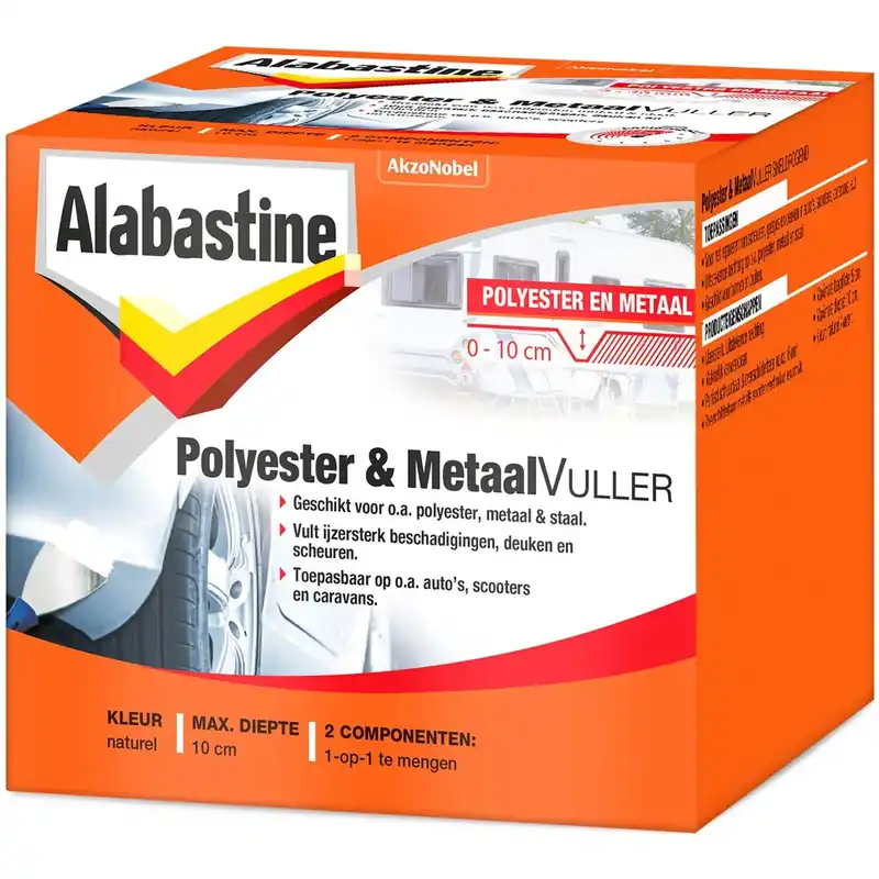 Handgemaakt Alabastine Polyester & Metaal Vuller 300g
