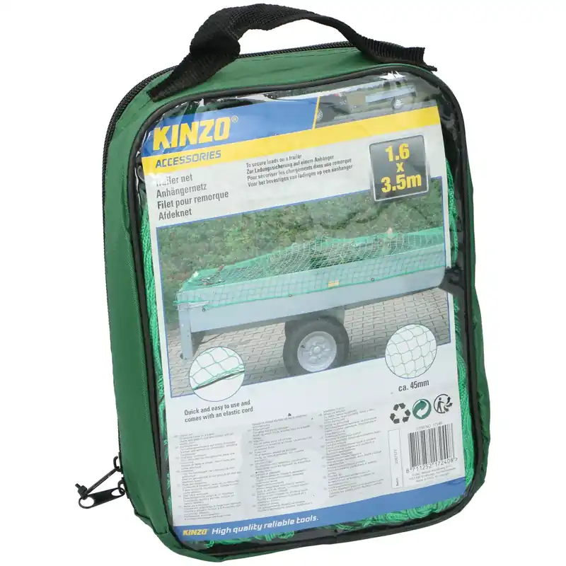 Groothandel Kinzo Aanhangernet - Groen - 160 X 350 Cm