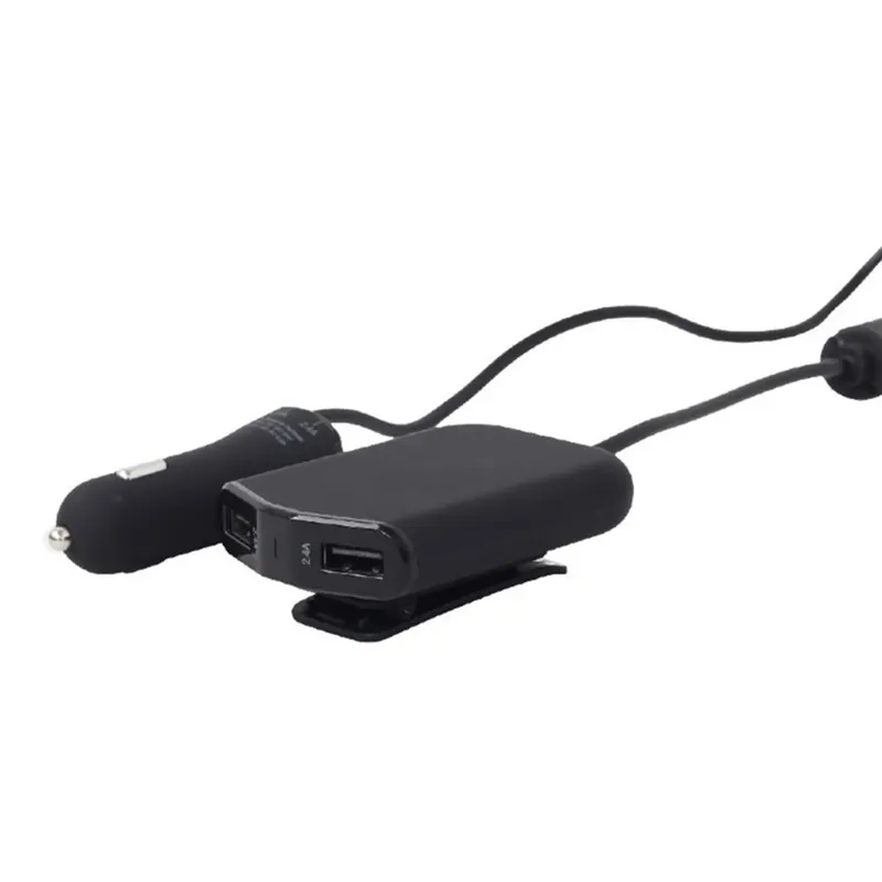 Energenie - 4-poorts USB lader voor in de auto (voor + achter), 9.6 A Weekendaanbieding