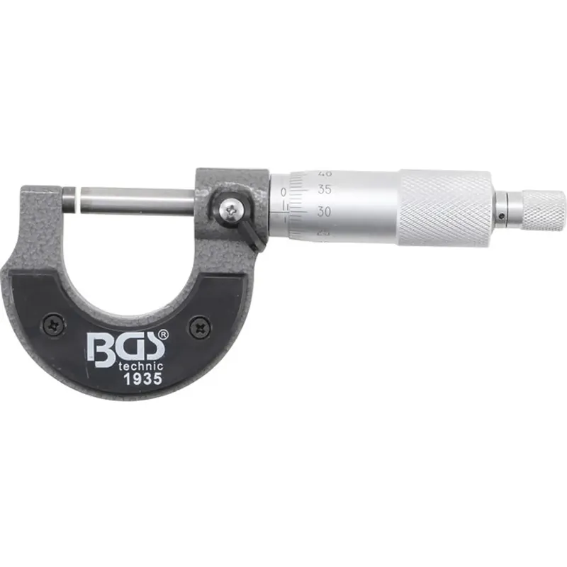 Bgs Micrometer In Houten Cassette Nauwkeurigheid 0,01 Mm 0 - 25 Mm Gratis Retour