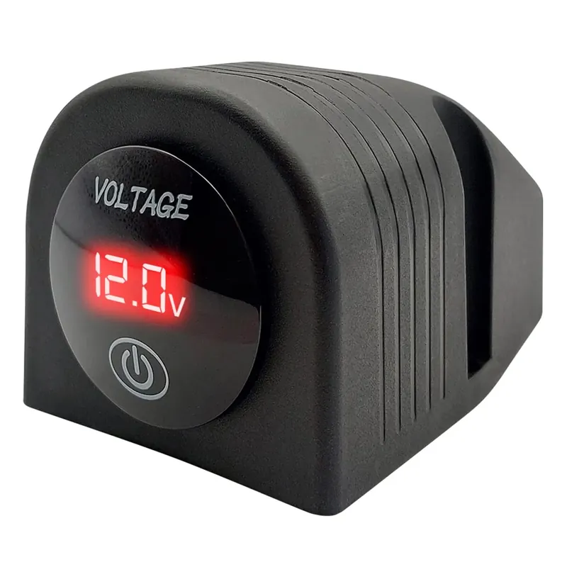 Modern Proride Universele Voltmeter Opbouw 12-24v Dc Met Aan/uit Schakelaar - Voor Auto, Boot, Motor En