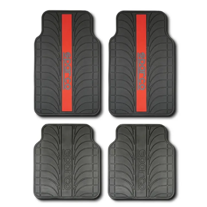Goedkoop Automatten Set Sparco Rubber - Rood