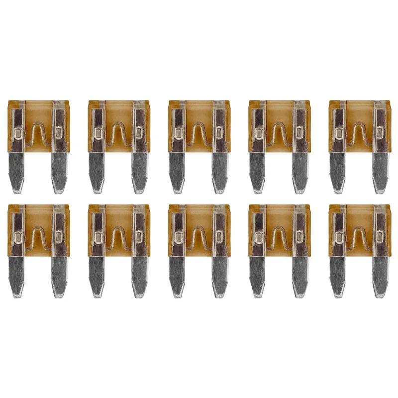 Proride Steekzekeringen Mini 5a - Oranje - Geschikt Voor Auto, Boot En Camper - 10 Stuks Garantie Inbegrepen