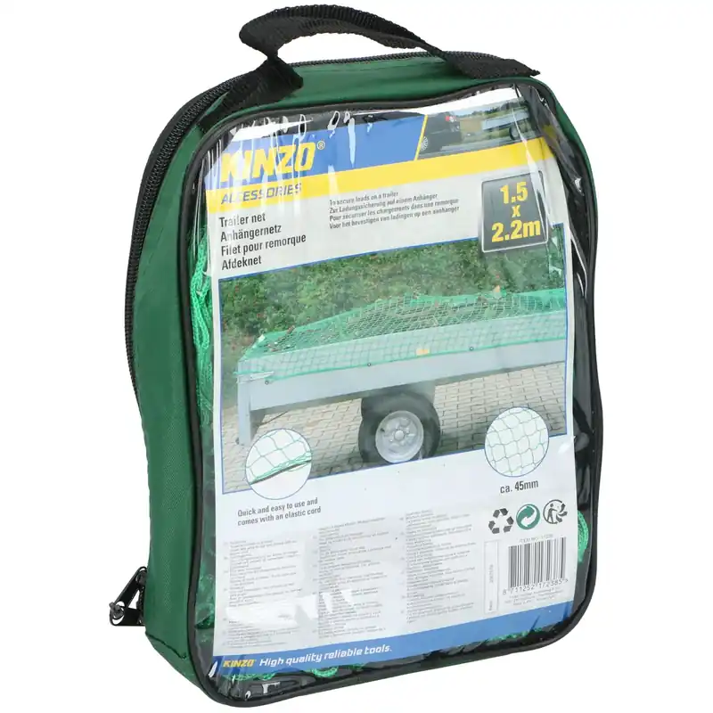Professioneel Kinzo Aanhangwagennet - 150 X 220 Cm - Aanhangnetten Afdekhoezen