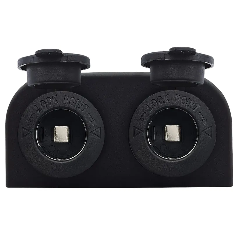 Koop Vandaag Proride 12v Sigarettenaansteker 2 Stopcontacten Opbouw - 12/24v - 10a - Complete Set - Stopcontact