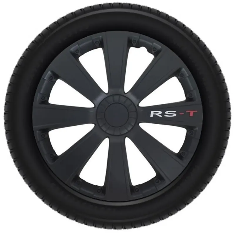 Wieldoppen Set - 15 Inch - Rs-t Zwart Plaats Bestelling