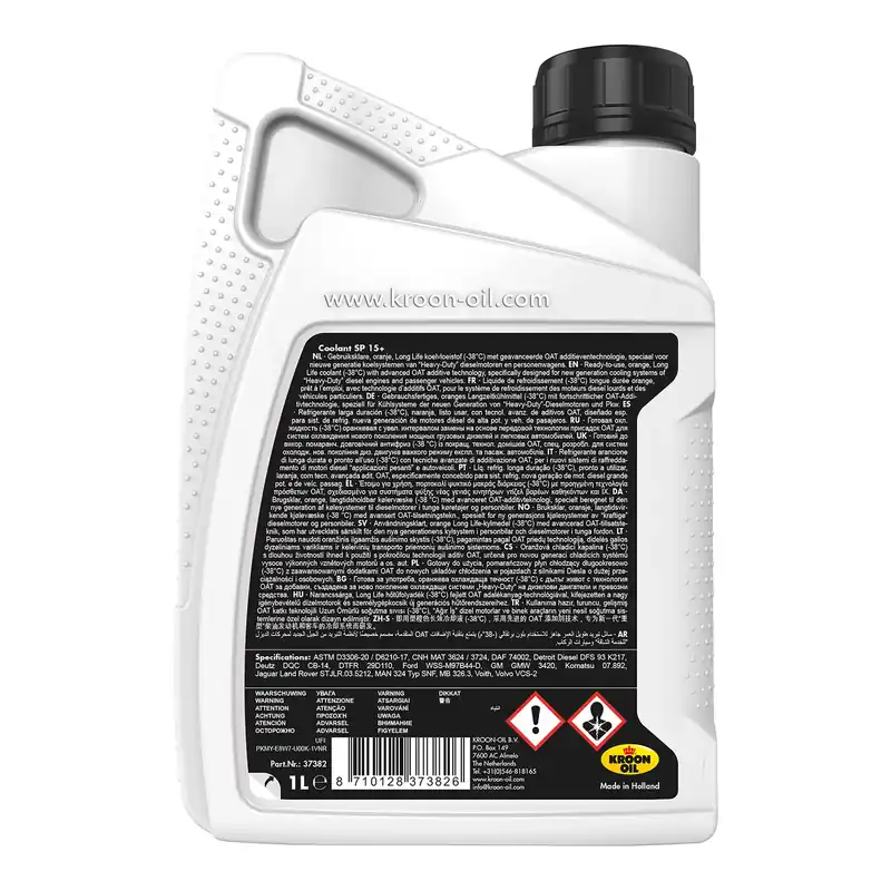 Voordeelprijs Kroon Oil 37382 Koelvloeistof Coolant 15+ 1 Liter