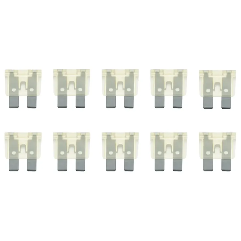 Standaard Steekzekeringen - 25a 32v - Wit - Geschikt Voor Auto, Camper & Boot - Per 10 Stuk(s) Geld-Terug-Garantie