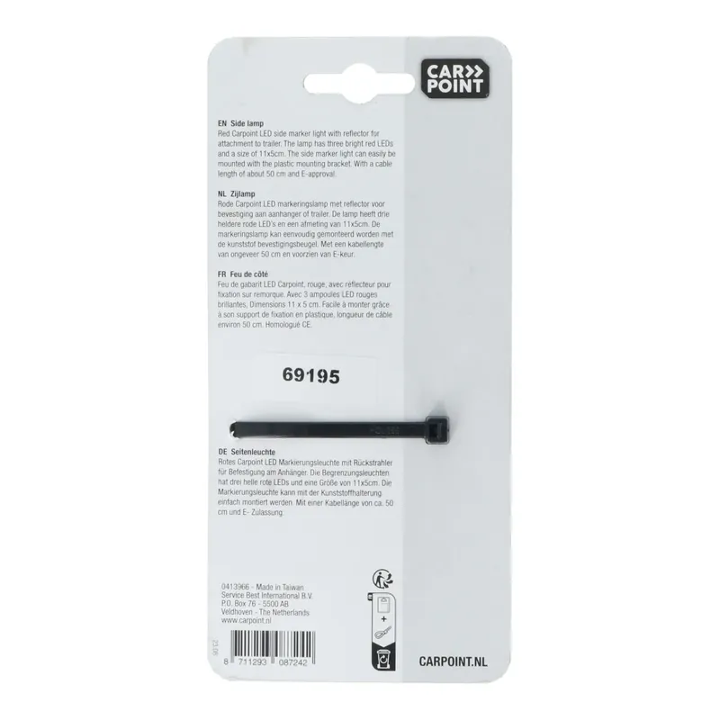 Carpoint Led Markeringslamp Rood 9-32v Alleen Vandaag