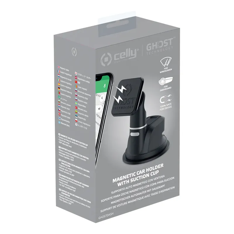 Celly Magnetische Telefoonhouder Ghostdash Laatste Versie