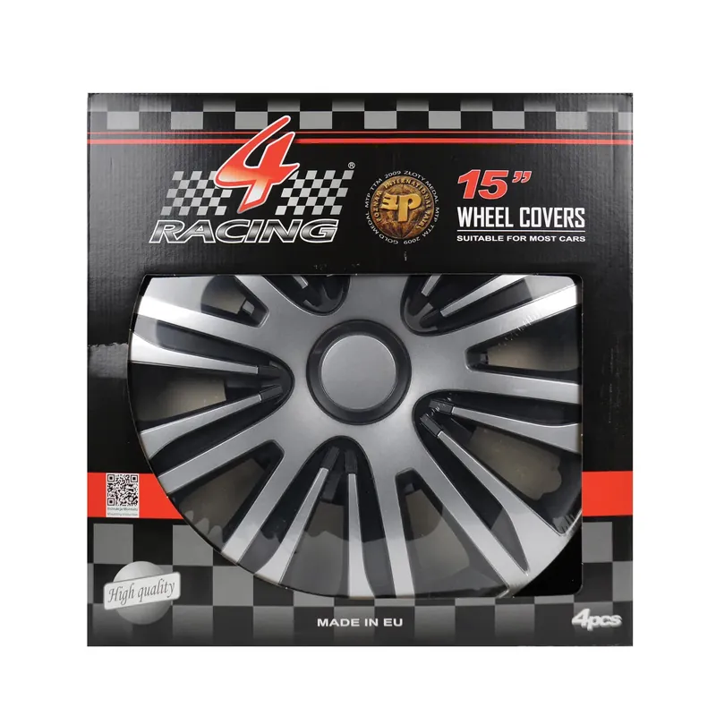 Uitverkoop Gorecki Wieldoppenset Nardo 15" Zwart/zilver