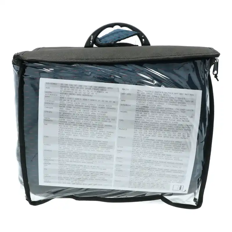 Limited Edition Carpoint Stoelhoesset Denver 9 Delig Zwart/blauw