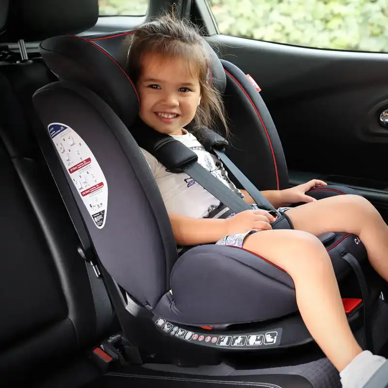 Carkids I-size Autostoeltje Darcy 360° Draaibaar 40-150cm Isofix Zwart/rood Laatste Versie