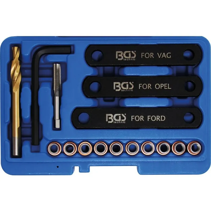 Voordeelprijs Bgs Reparatieset Voor Remschroefdraad M9 X 1,25 Mm, 16 Delig