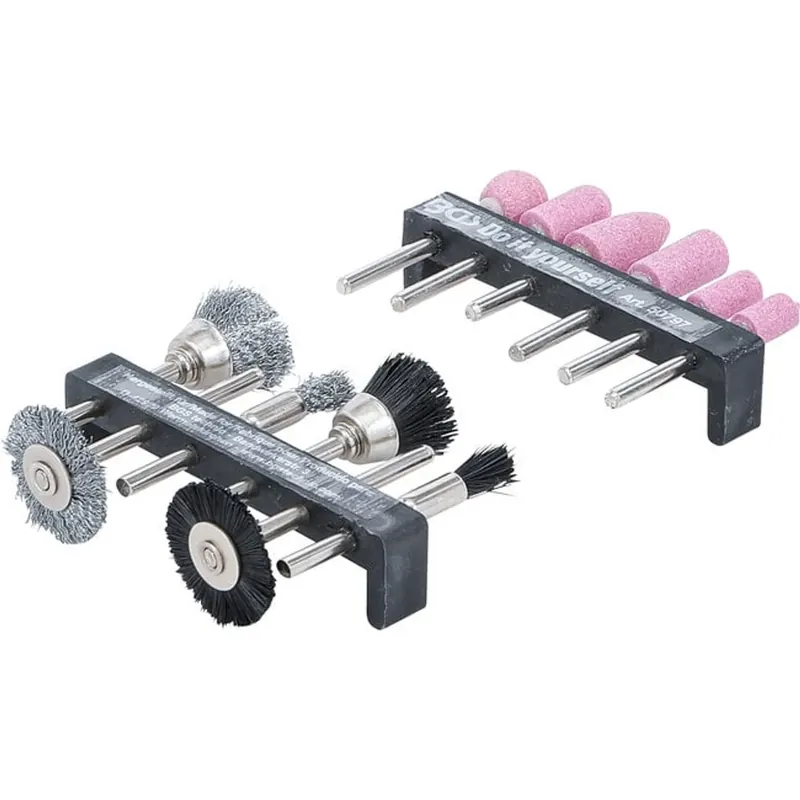 Origineel Bgs Schuur- En Staaldraad- / Kunststofborstel-set 12 Delig