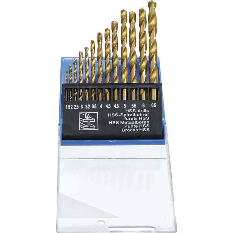 Bgs Hss-spiraalborenset Titanium Gecoat 1,5 - 6,5 Mm, 13 Delig Bestseller