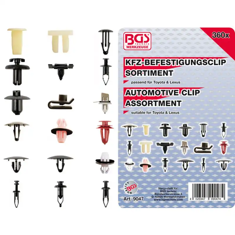Koop Online Bgs Assortiment Bevestigingsclips Voor Toyota, Lexus 360 Delig