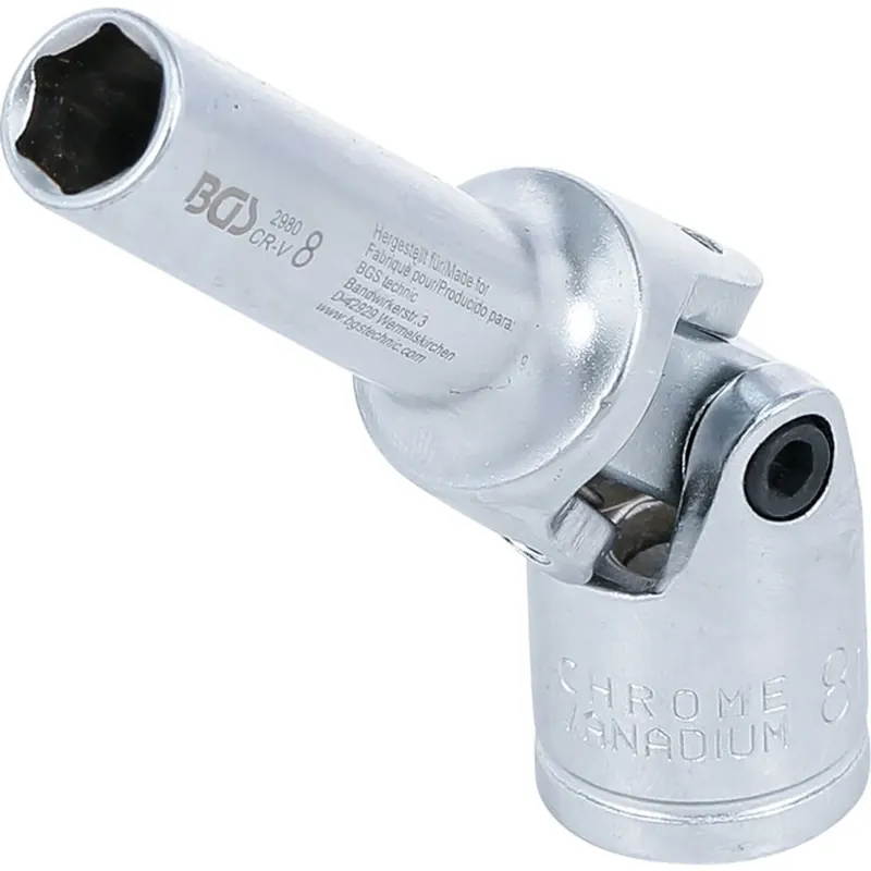 Bgs Cardan Bougiedop Zeskant 3/8" 8 Mm Beperkte Voorraad