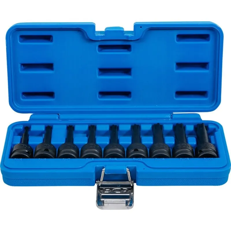 Bgs Krachtdoppen Set 1/2", Wigprofiel (voor Ribe) M5 - M14, 9 Delig Koopje