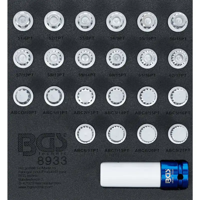 Bgs Velgenslot Demontageset Voor Vag 23 Delig Limited Edition