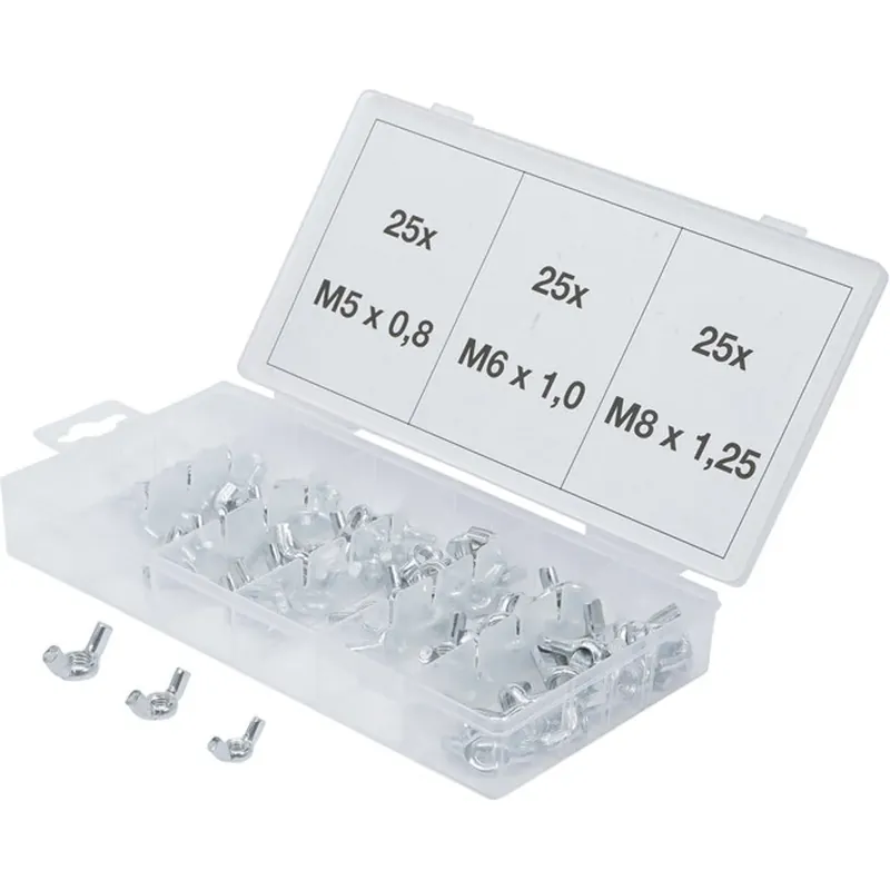 Bgs Assortiment Vleugelmoeren 75 Delig Authentiek