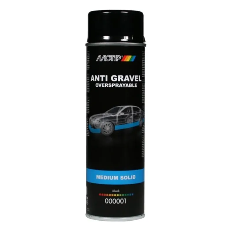 Motip anti steenslag undercoating medium solid zwart (000001) - 500 ml. Nu Kopen