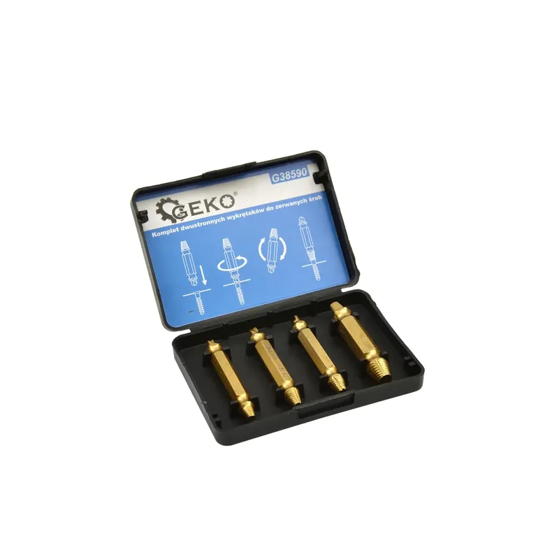 Geko Schroef Uitdraai Set Voor Kapotte Dolle Schroeven 3-12mm (g38590) Nieuw Model