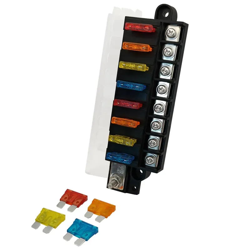 Superprijs Proride Steekzekeringhouder 8-polig - 12-32v - Max. 100a Per Blok Max. 30a Per Circuit