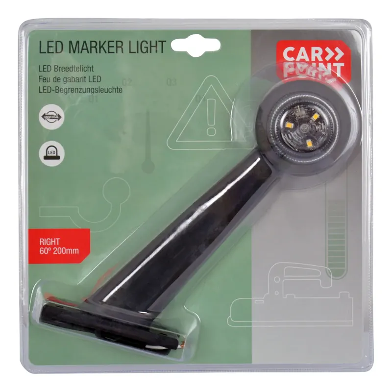 Carpoint Led Breedtelicht Rechts 60° Rood/wit 200mm Bestseller