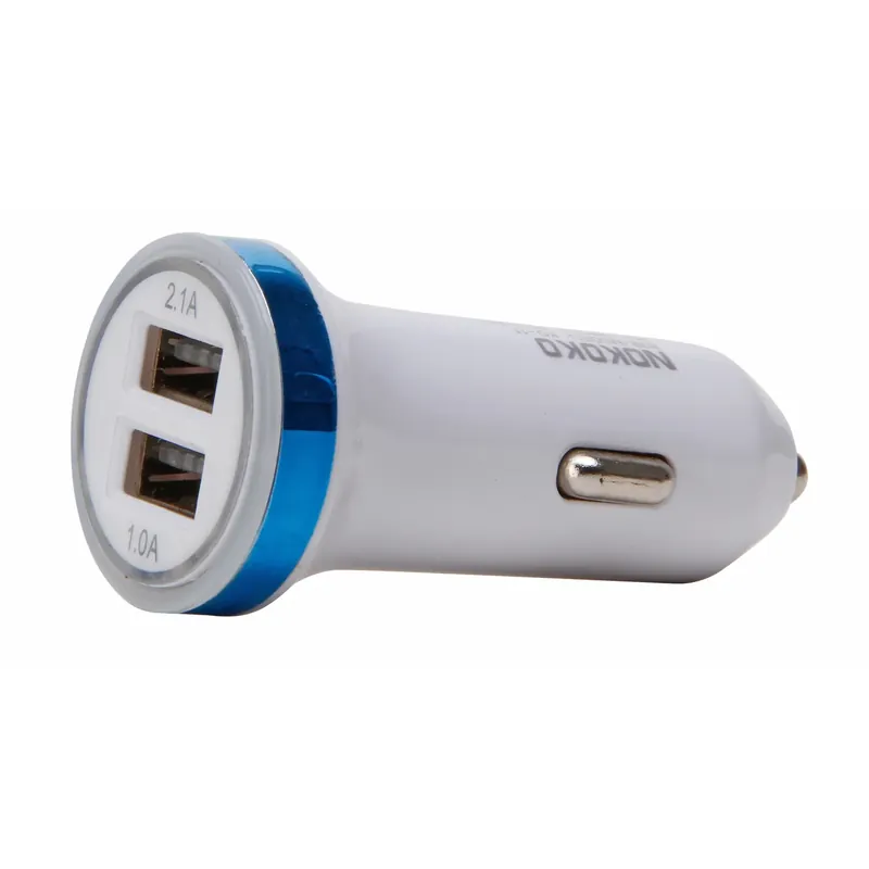 Betaalbaar Kopp autolader 12V 2-voudig wit