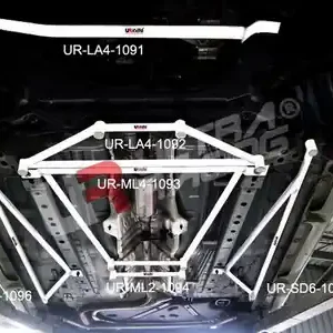 Rechtstreeks Van De Fabrikant Mazda 2 (Sedan) 07 + UltraRacing Mid Lower H-brace 1093