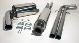 Simons Uitlaatsysteem vanaf katalysator: rvs Volvo V70 (I) 2WD 2001-6/2004 Meest Verkocht